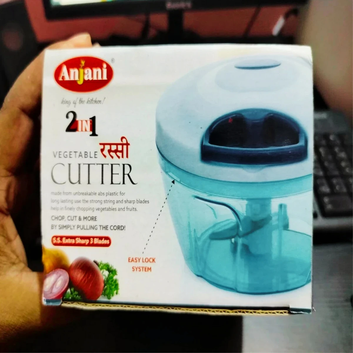 2 ইন ১ ভেজিটেবল কাটার / Anjani Vegetable Cutter - Image 7