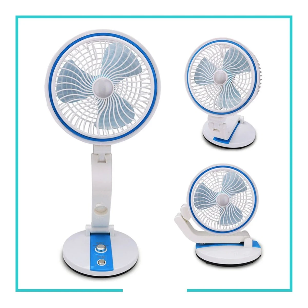 L R 2018 RECHARGEABLE & FOLDABLE FAN WITH LIGHT - Image 4