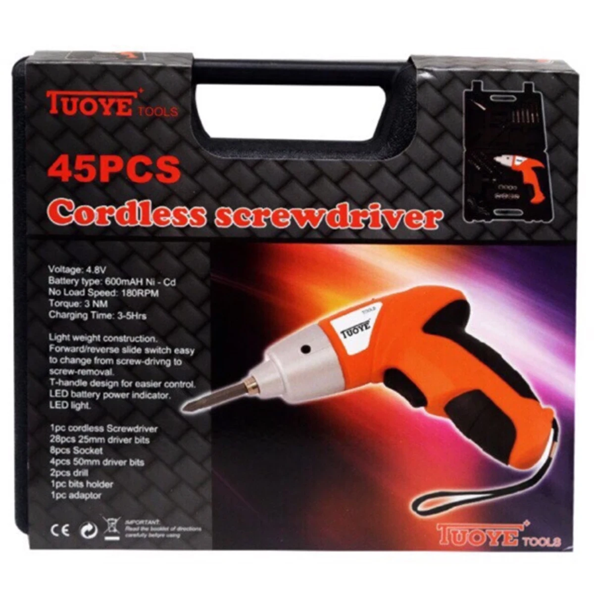 Cordless Screwdriver 45pcs - Image 5