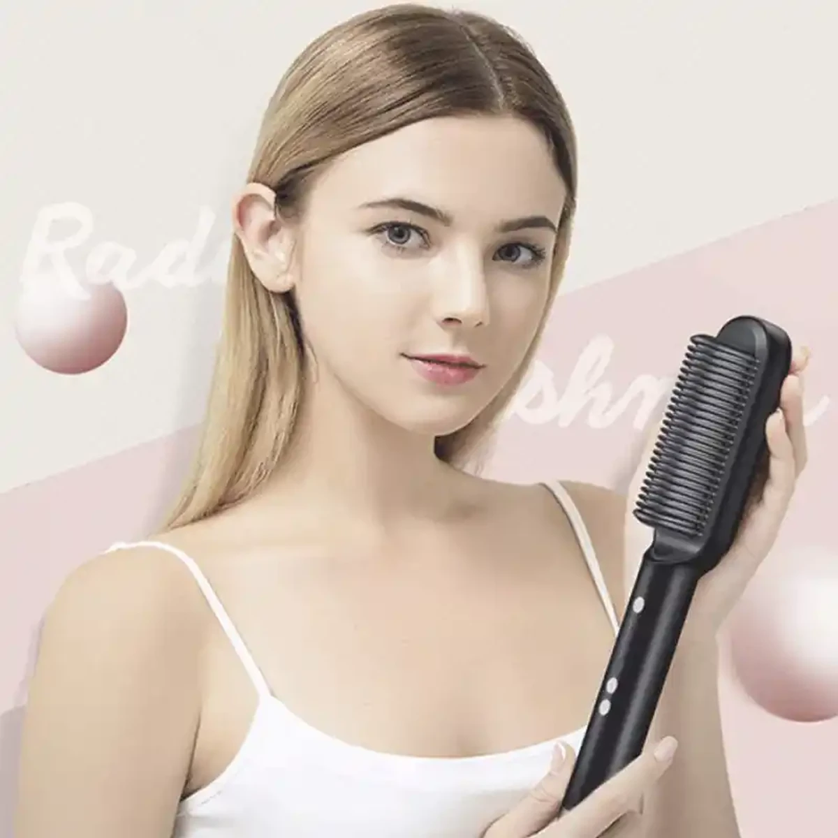 smart hair straightener brush - Image 3