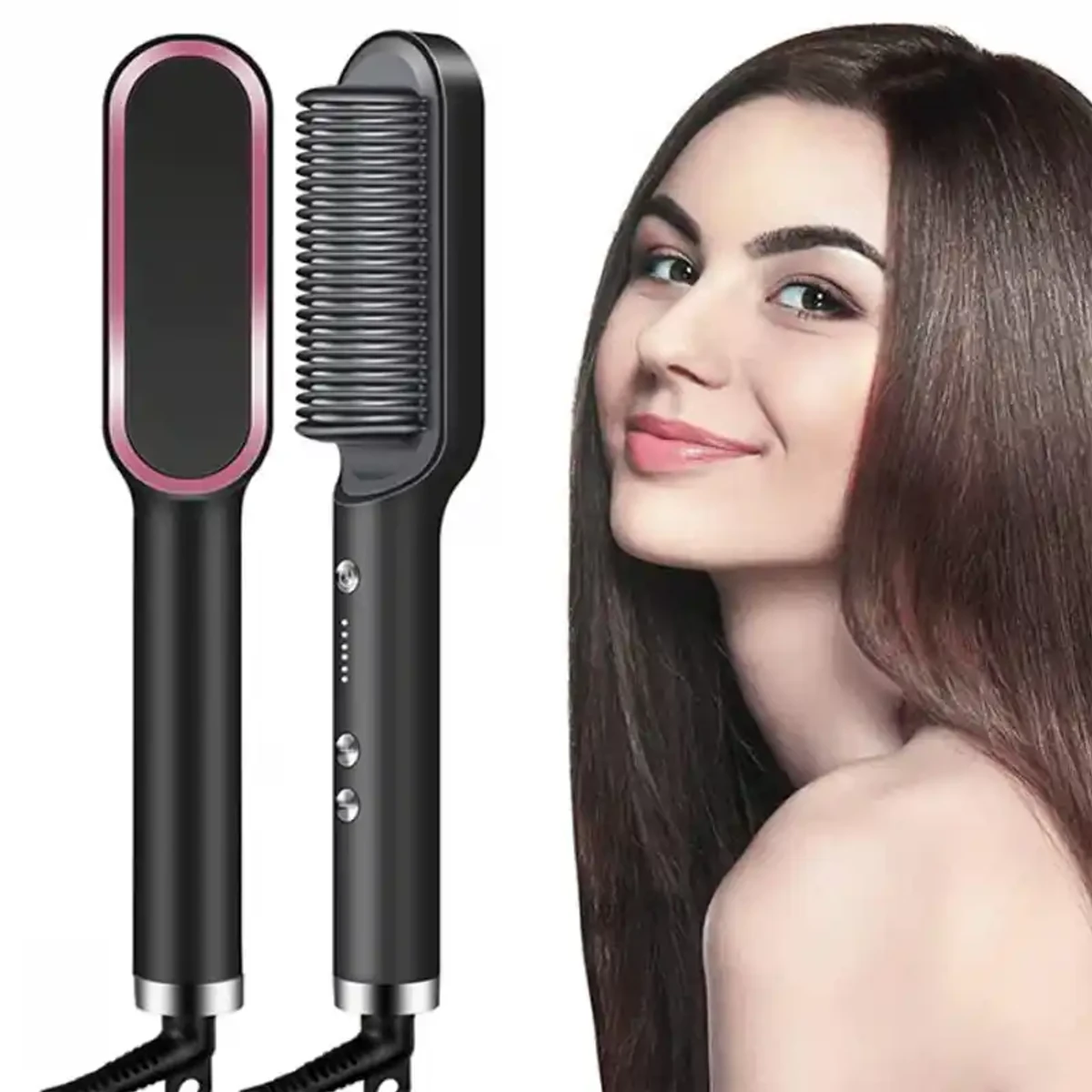 smart hair straightener brush - Image 4