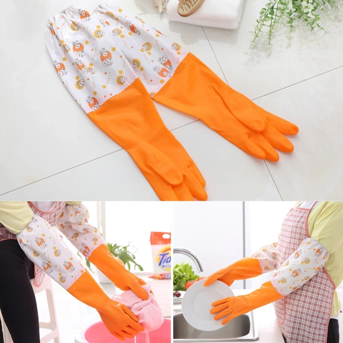 Silicone Kitchen Hand Gloves - Image 4