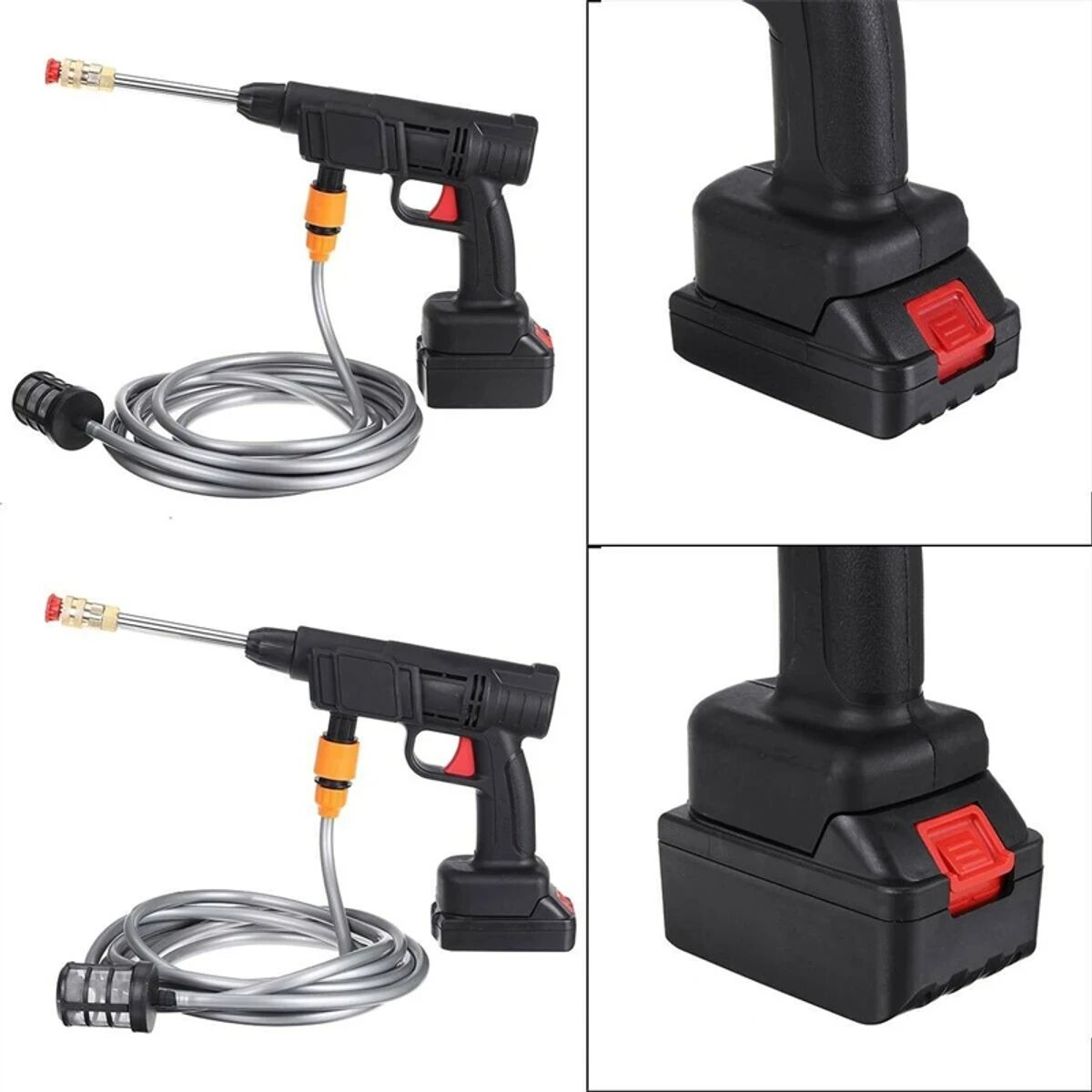 Rechargeable Cordless High Pressure Car Washer Gun - Image 8