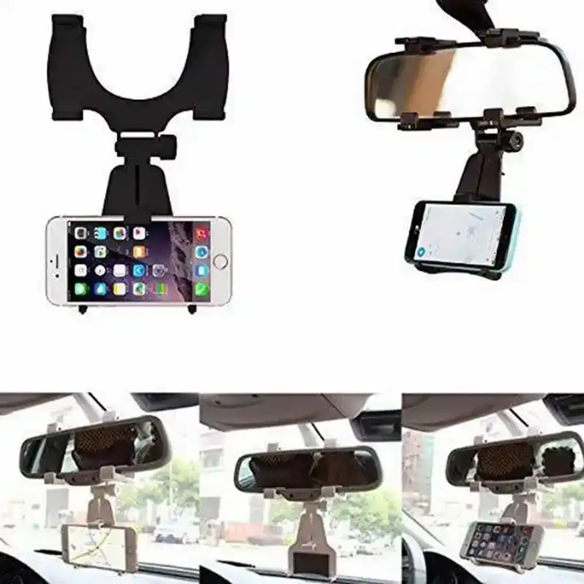 Car Rearview Mirror Phone Holder - Image 3