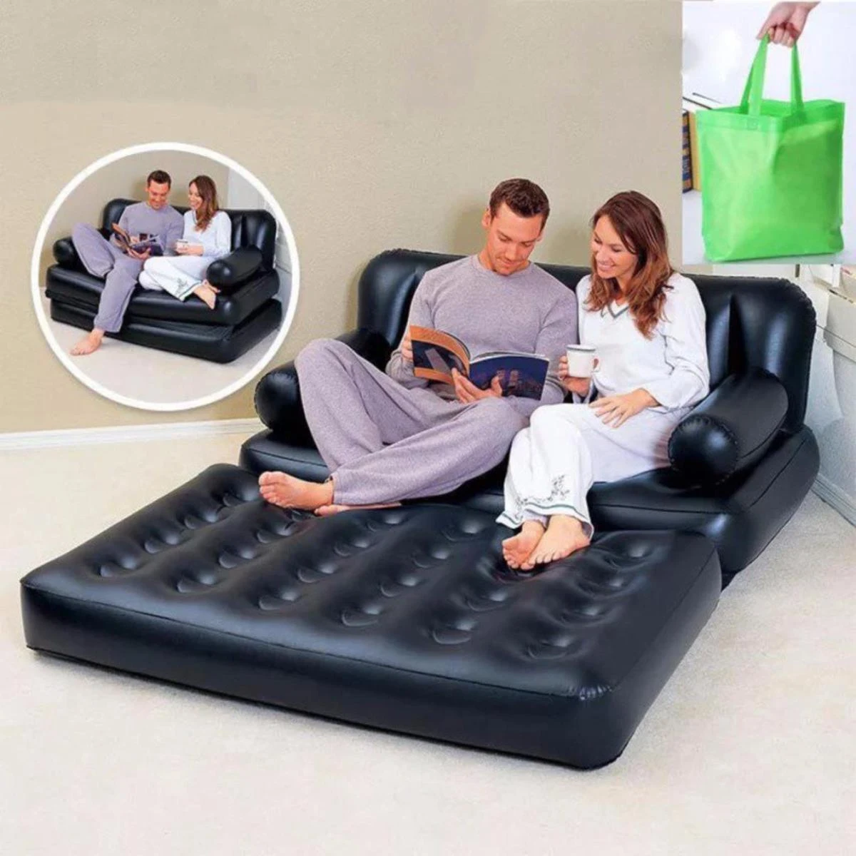 5 in 1 Air Bed Sofa Cum Bed - Image 4